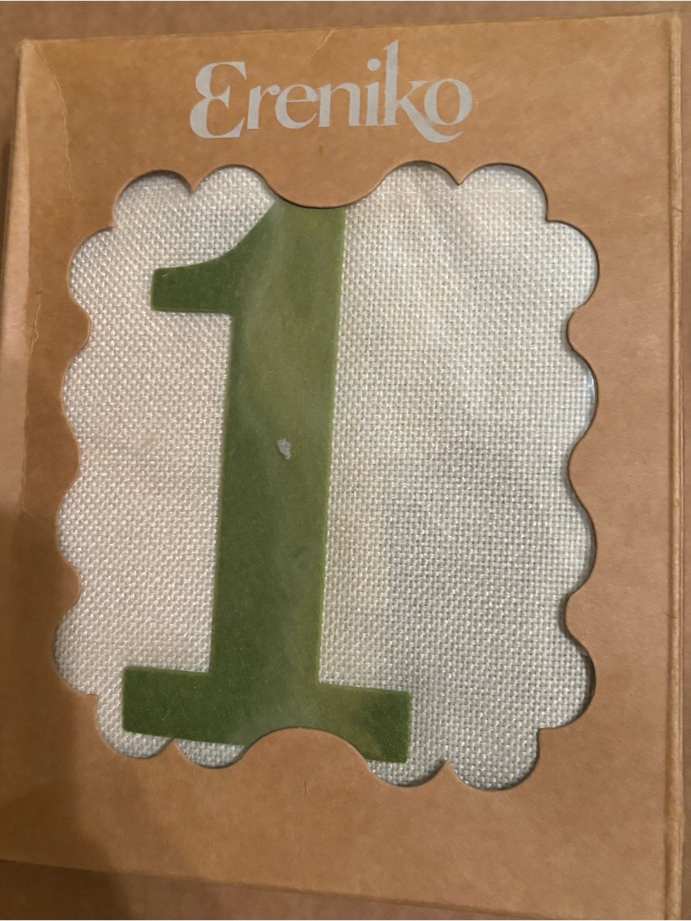 Decorative Number 1 Birthday High Chair Banner